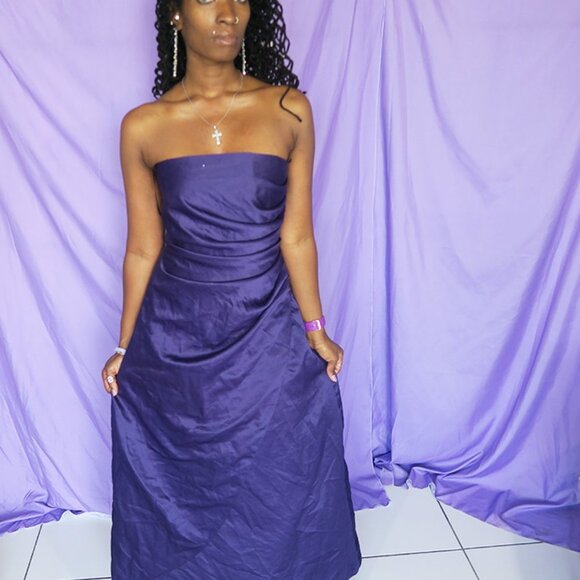 Urban Girl Nites strapless prom/evening dress 7/8 - Picture 8 of 10